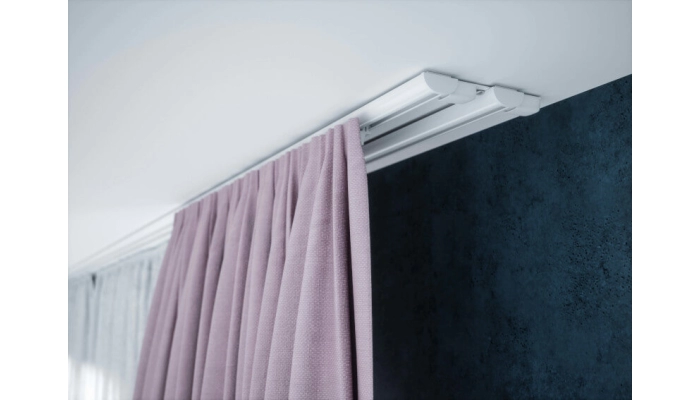 Szyna szara aluminiowa podwójna karnisz Creativa  ZD2-100